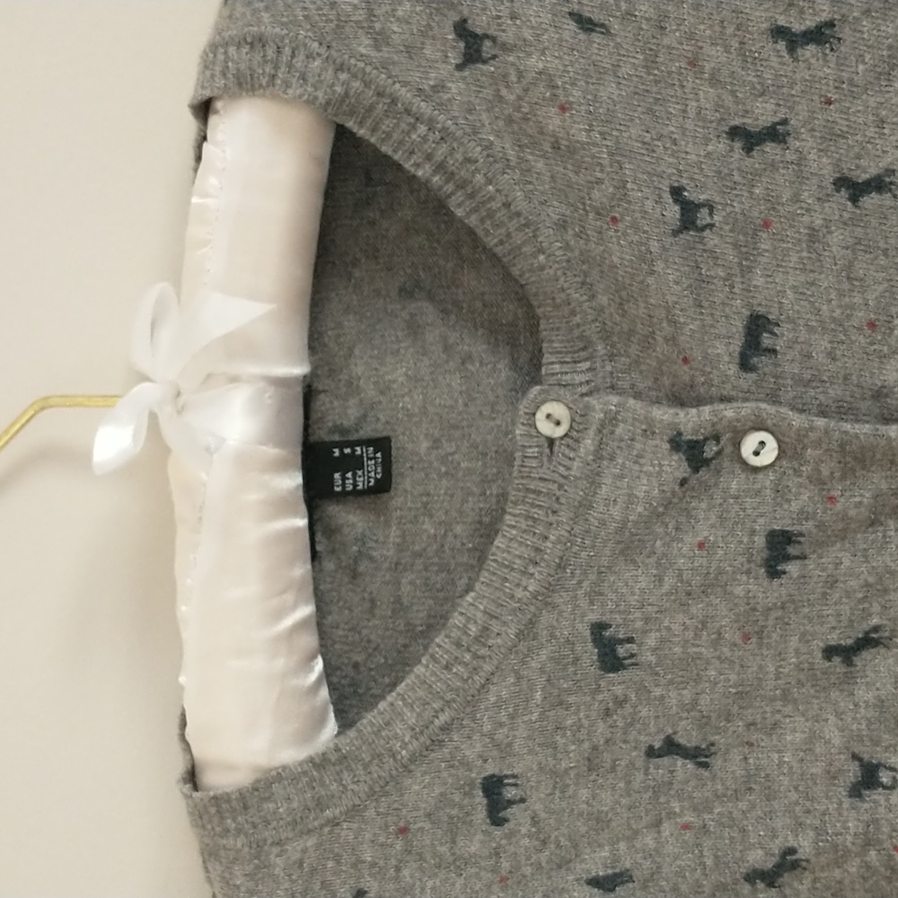 Mango Gray Patterned Cardigan - image 5